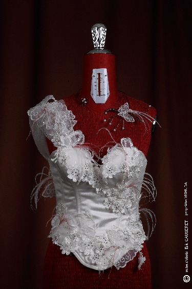 corset robe de marié devant
